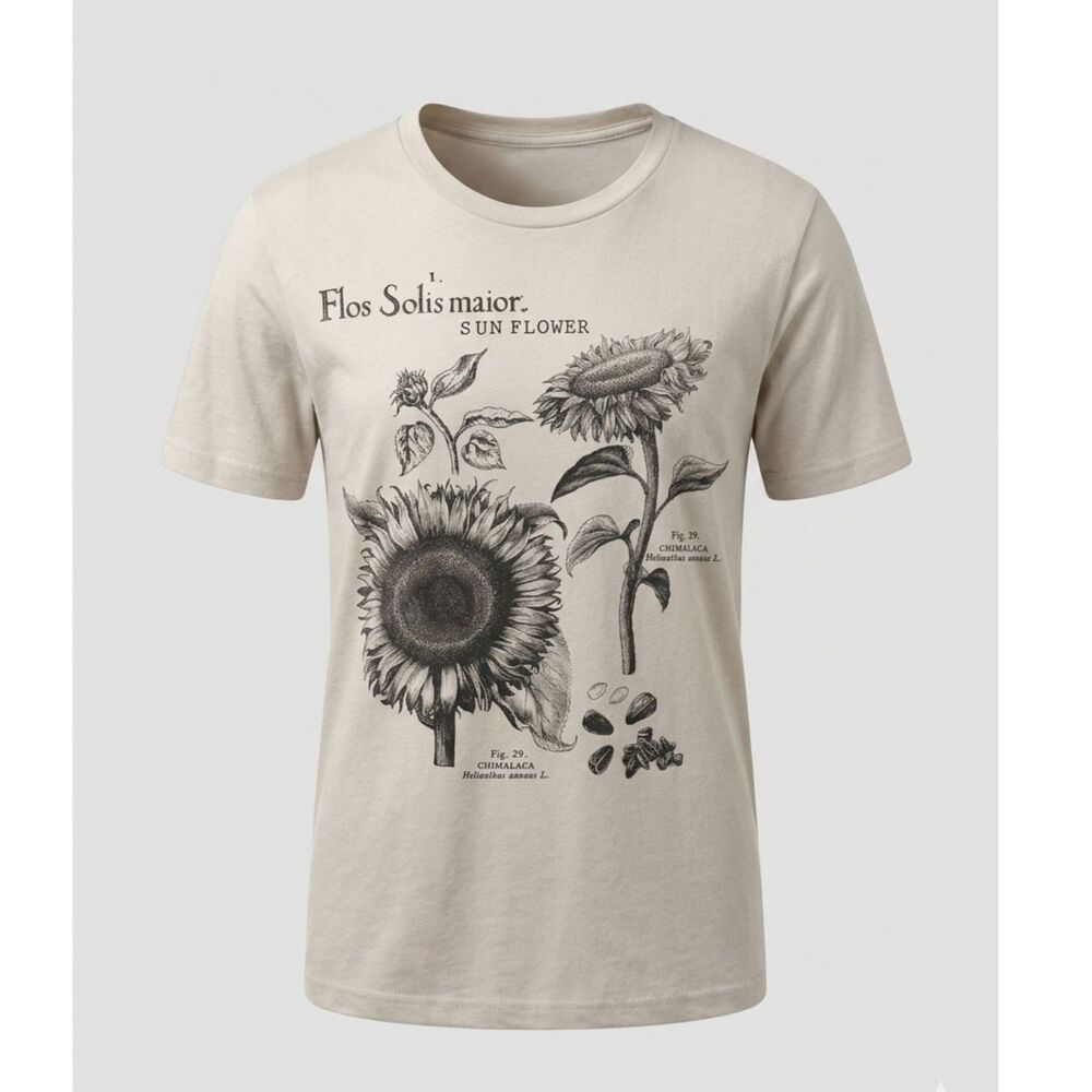 ALTAR'D STATE SUNFLOWER BOTANICAL GRAPHIC VINTAGE STYLE EVERYDAY WEAR T-SHIRT